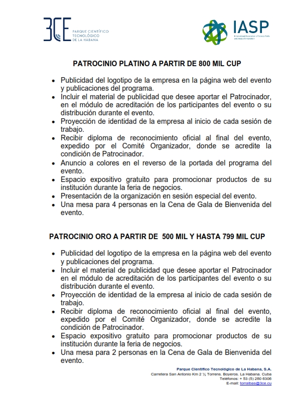 Convocatoria Patrocinio 2