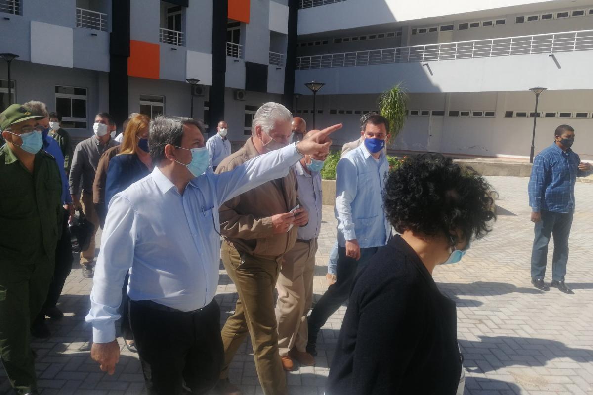 Visita de Diaz Canel al PCT 10 de diciembre 2020